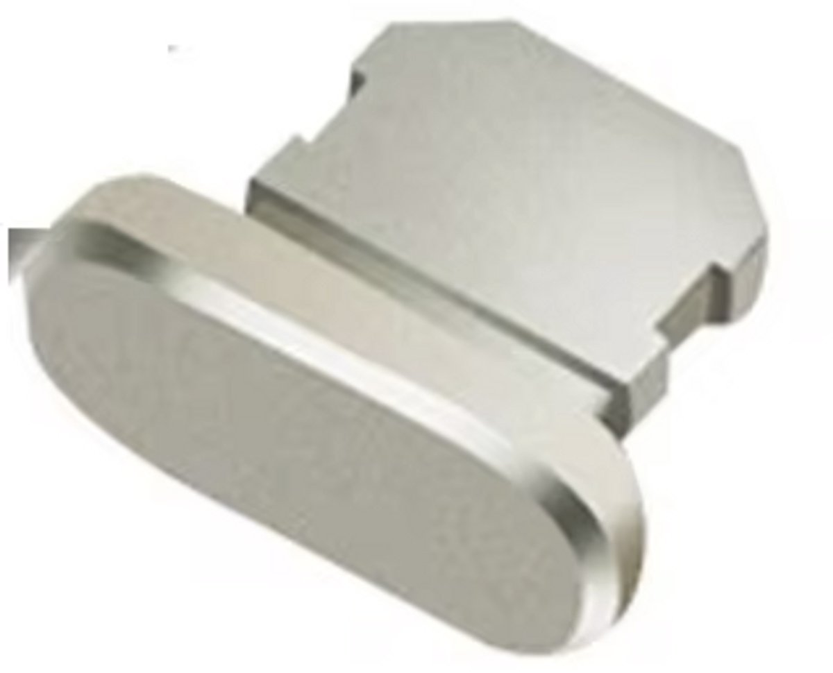 Dustplug geschikt voor iPhone - Stofplug - Dust plug - Dus plugje - Iphoneplug - Stofvrij - 1 stuk - Zilverkleurig - Lightning - CHPN
