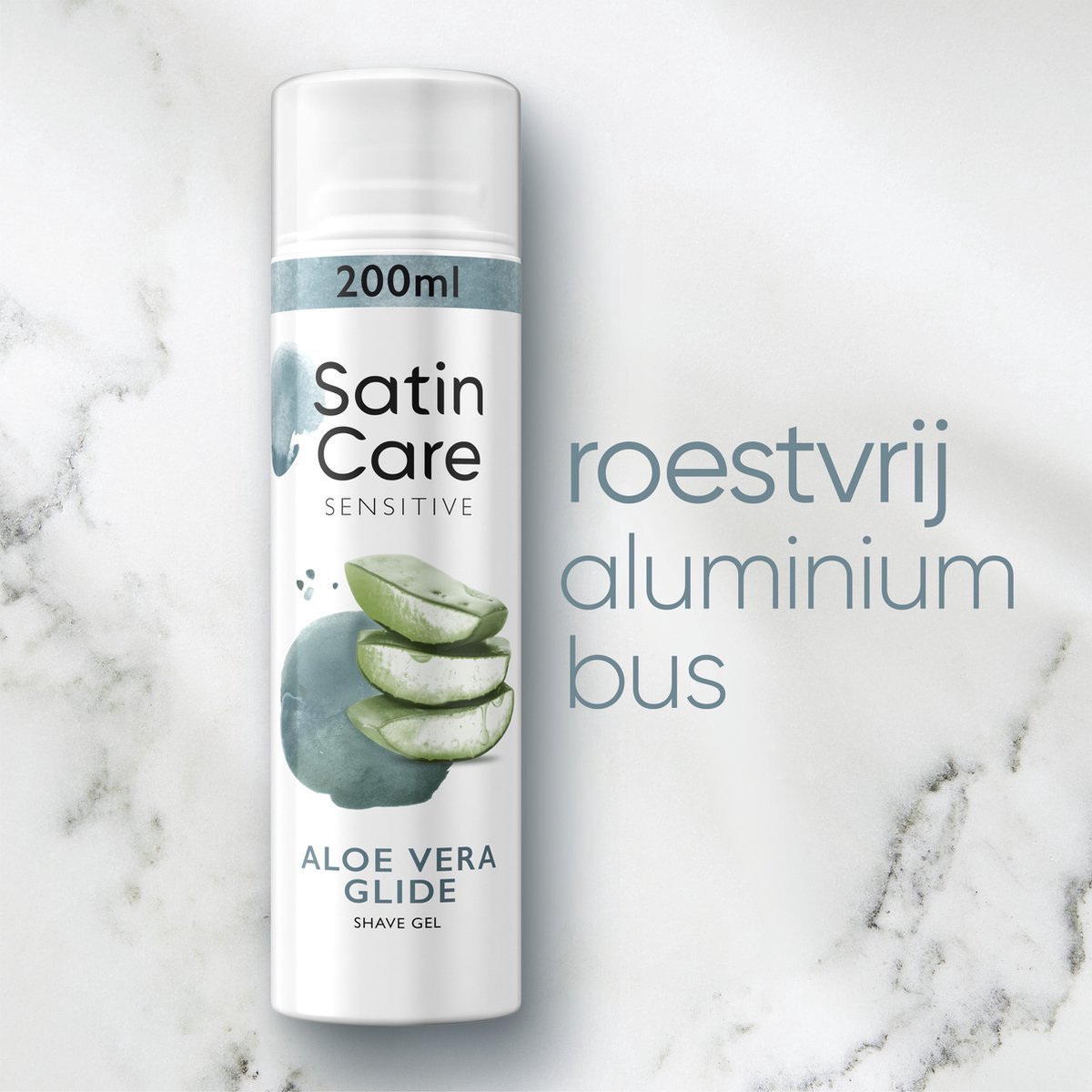 Satin Care - Scheergel - Sensitive - Aloe Vera Glide - Voordeelverpakking 2x 200ml