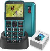 TM&DY Senioren Telefoon 4G - SOS-Functie - Senioren Telefoon Grote Toetsen Met Kleur - Senioren Mobiele Telefoon - Senioren Smartphone - Senioren GSM - Oplaadstation - Simlockvrij - Nederlandstalig - Incl. Simkaart