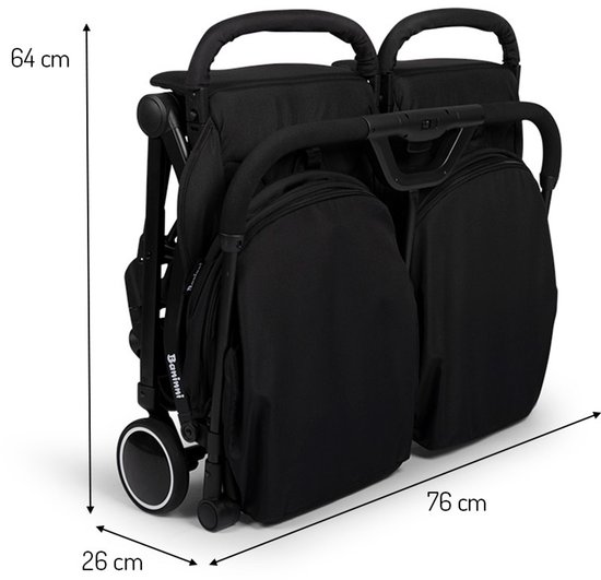 Baninni Duo Buggy Adige Zwart van Baninni — afbeelding 3