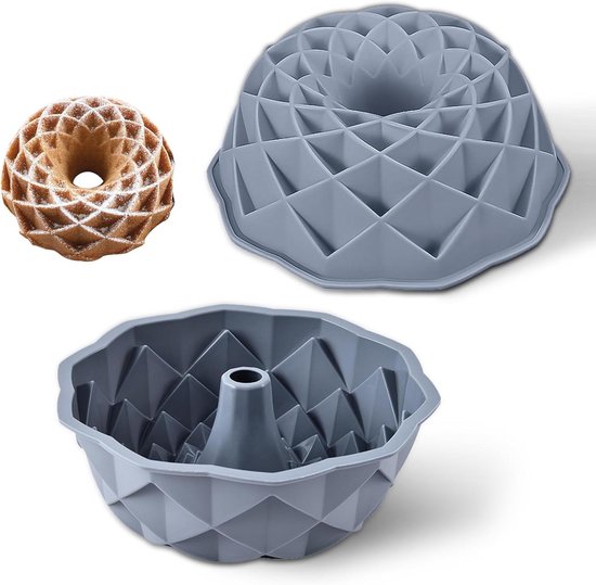 Zeynomax 2 delige Set Siliconen Tulbandvorm 9 Inch Bakvorm Voor zeynomax-2-delige-set-siliconen-tulbandvorm-9-inch-bakvorm-voor
