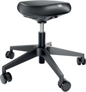 Leitz Ergo Zitkruk met Wieltjes en Comfortzitting - Ergonomische Zadelkruk - In Hoogte Verstelbaar - Zwart