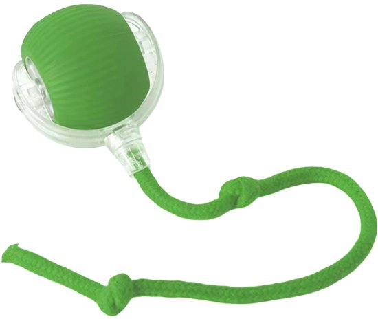 Slimme interactieve rollende huisdierenbal - 360° automatisch interactief honden-/kattenspeelgoed - zelfrollend en oplaadbaar - ingebouwde ledlamp - 1 stuk - groen