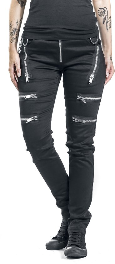 Jean noir Gothicana à fermeture éclair - Femme - W32L34