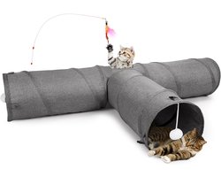 Ohpets® Kattentunnel 3 gangen - Kattenspeelgoed - 1 Stuk