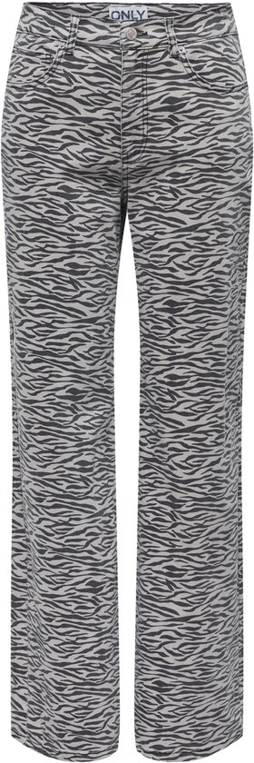 ONLY - ONLMADISON HW WIDE ANIMAL PANT CC PNT - Dames - Jeans