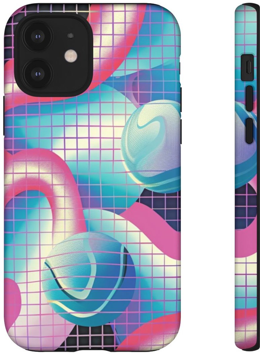 Abstract 3D Geometrisch Patroon – Telefoonhoesje Geschikt voor iPhone 12