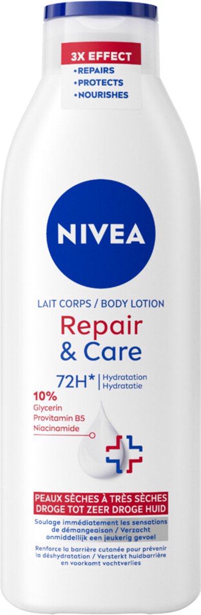 NIVEA Bodylotion Repair & Care - 6 x 250 ml - Voordeelverpakking