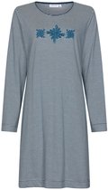Pastunette - Blue Bloom - Nachthemd - Blauw - Bio Katoen - Maat 50