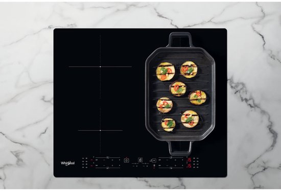 Whirlpool WB B8360 NE Zwart Ingebouwd 59 cm Inductiekookplaat zones 4 zone(s)