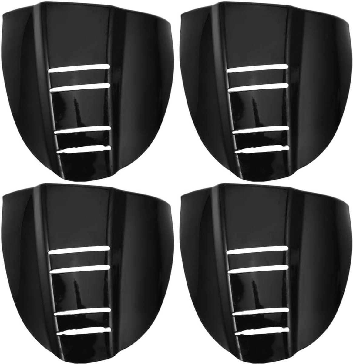 4 stuks universele zijbescherming brillen voor mannen - verduisteringsbril en heldere veiligheidsbril - zwart TPU nieuw materiaal