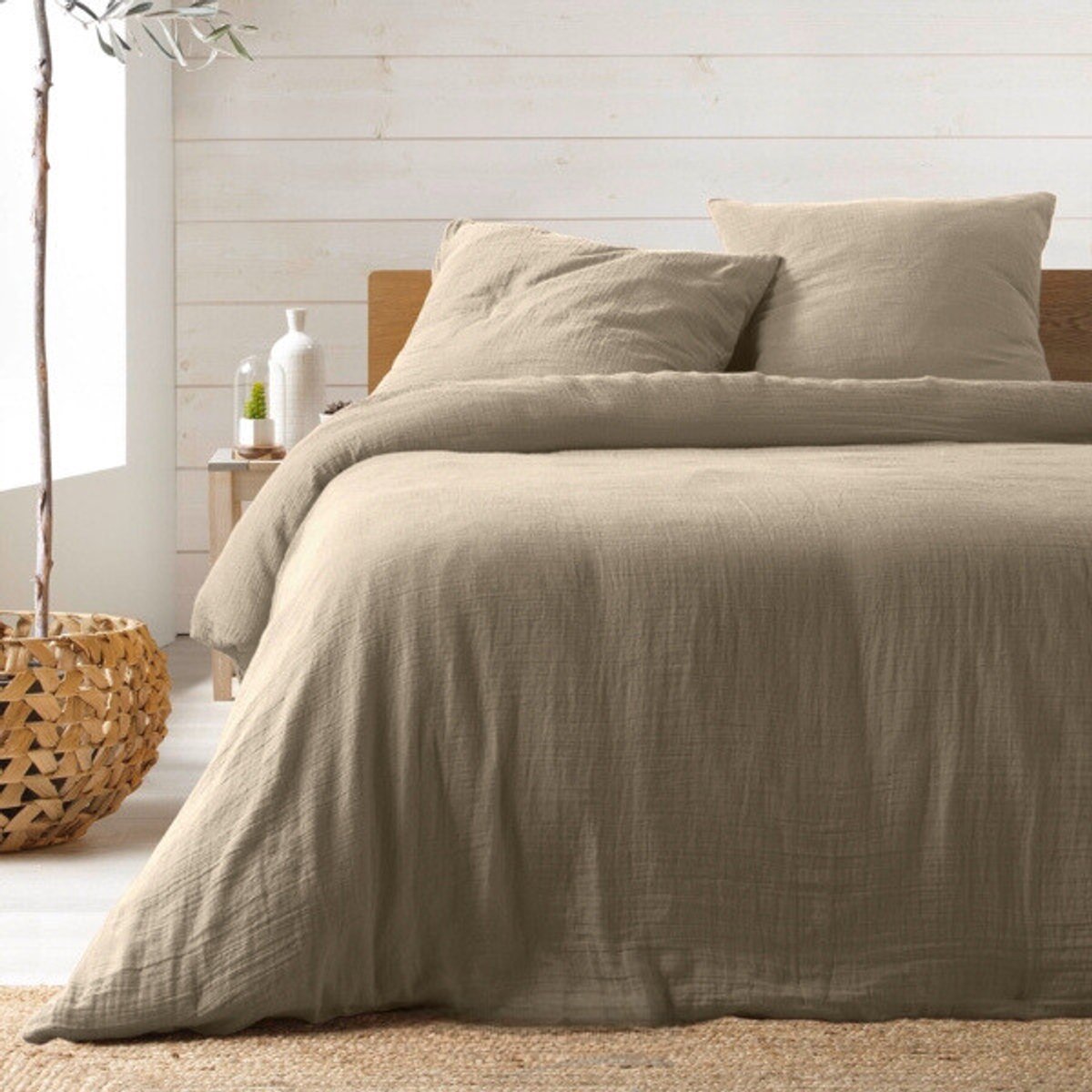 Katoenen gaas bedset 240 x 220 cm