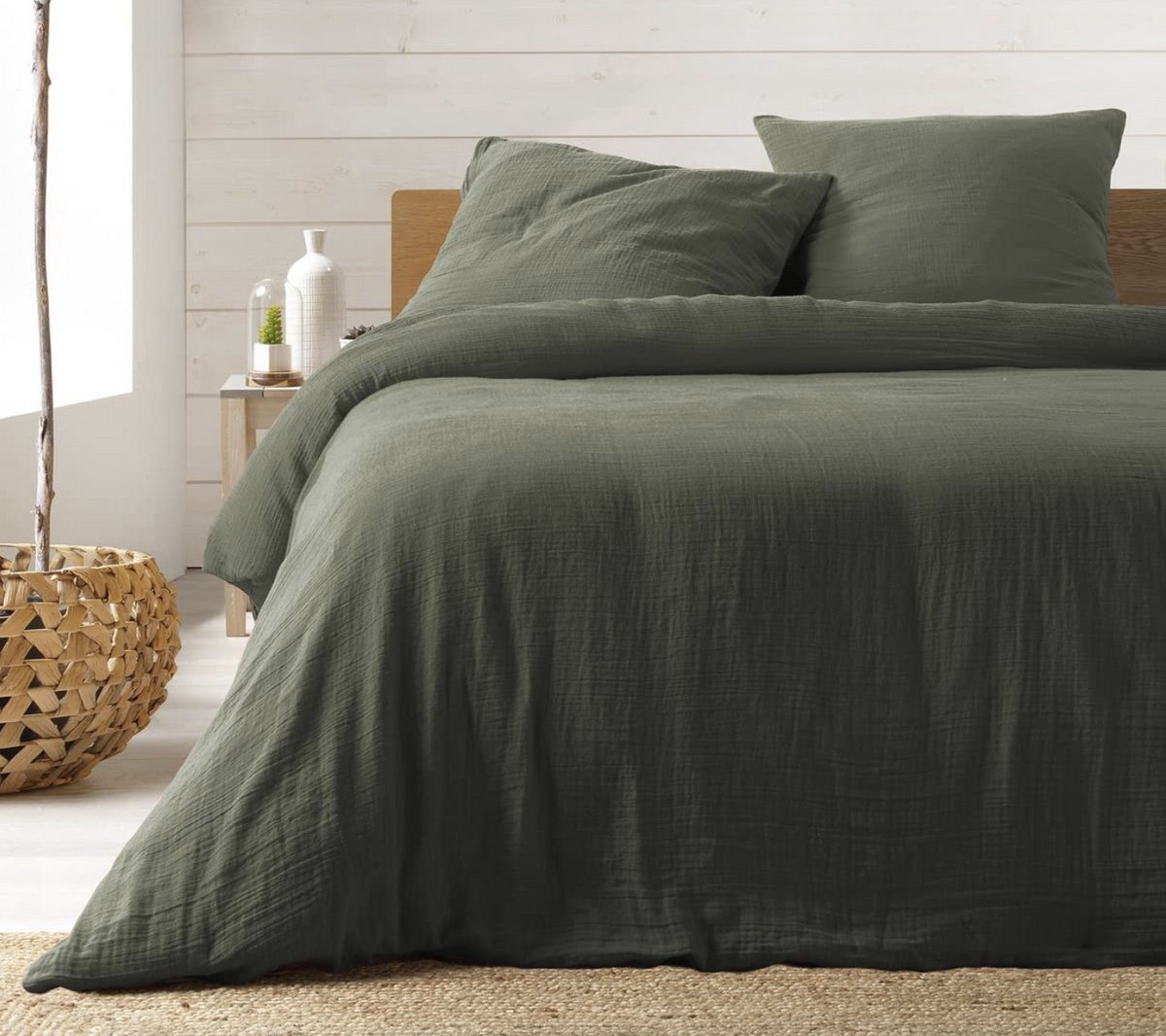 Katoenen gaas bedset 240x260cm