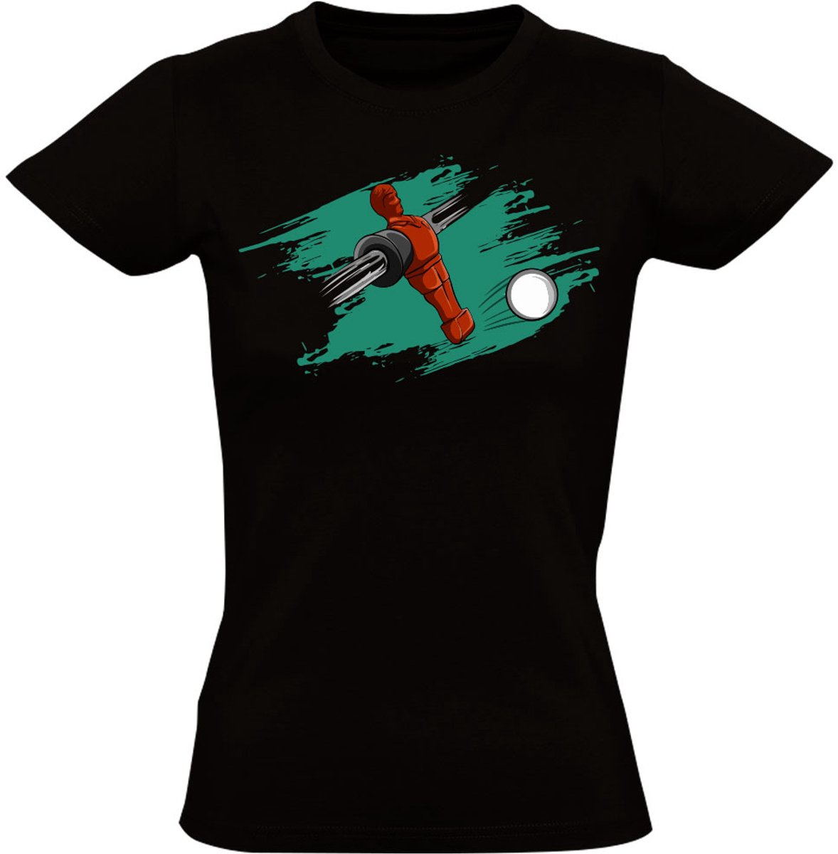 Tafelvoetbal Dames T-shirt - sport - cafe - spel - game - shirt