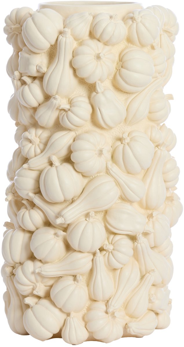 Light & Living Vaas Pumpkin 49cm - Crème