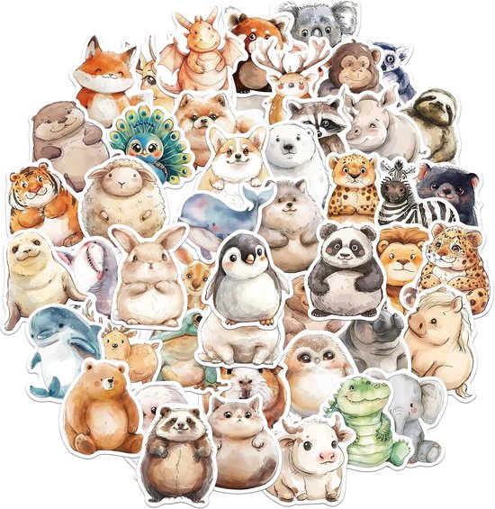 100 stuks cartoon schattige pingu pinguïn kunst graffiti stickers leuke