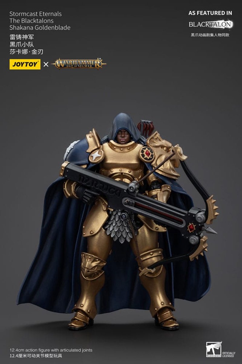 Joy Toy (CN) Warhammer Age of Sigmar Actionfigur Stormcast Eternals The Blacktalons Shakana Goldenblade 20 cm Action Figuur