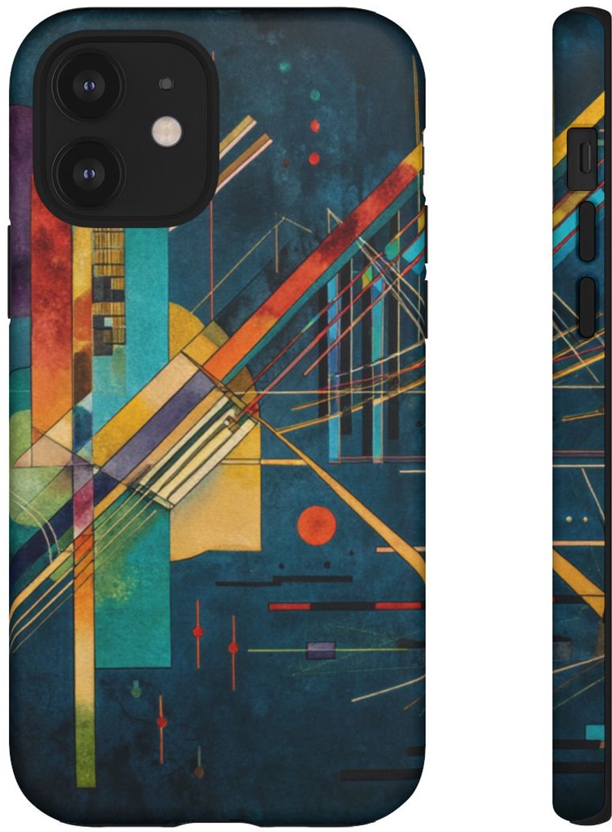 Abstracte Geometrische Kunst – Telefoonhoesje Geschikt voor iPhone 12