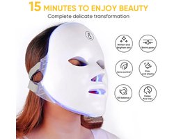 LED Gezichtsmasker - 7 Kleuren Lichttherapie voor Huidverjonging