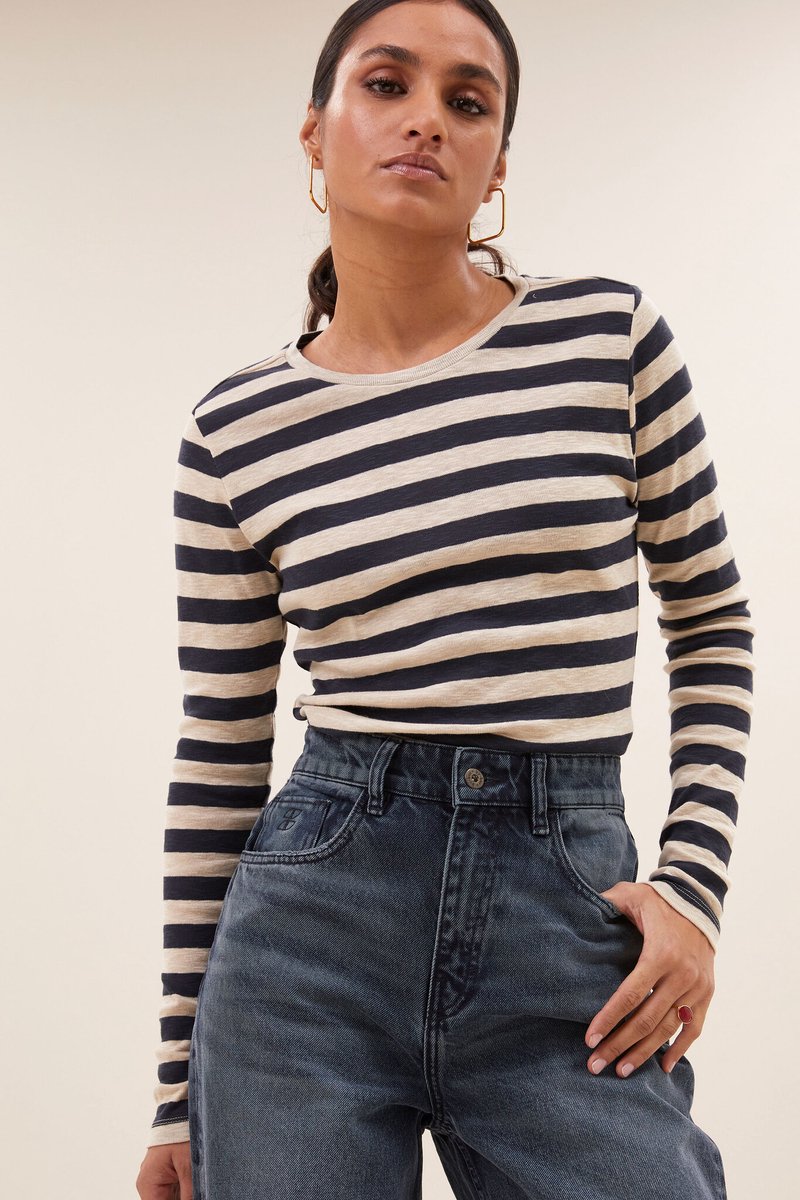 25511019 basic ls big stripe top