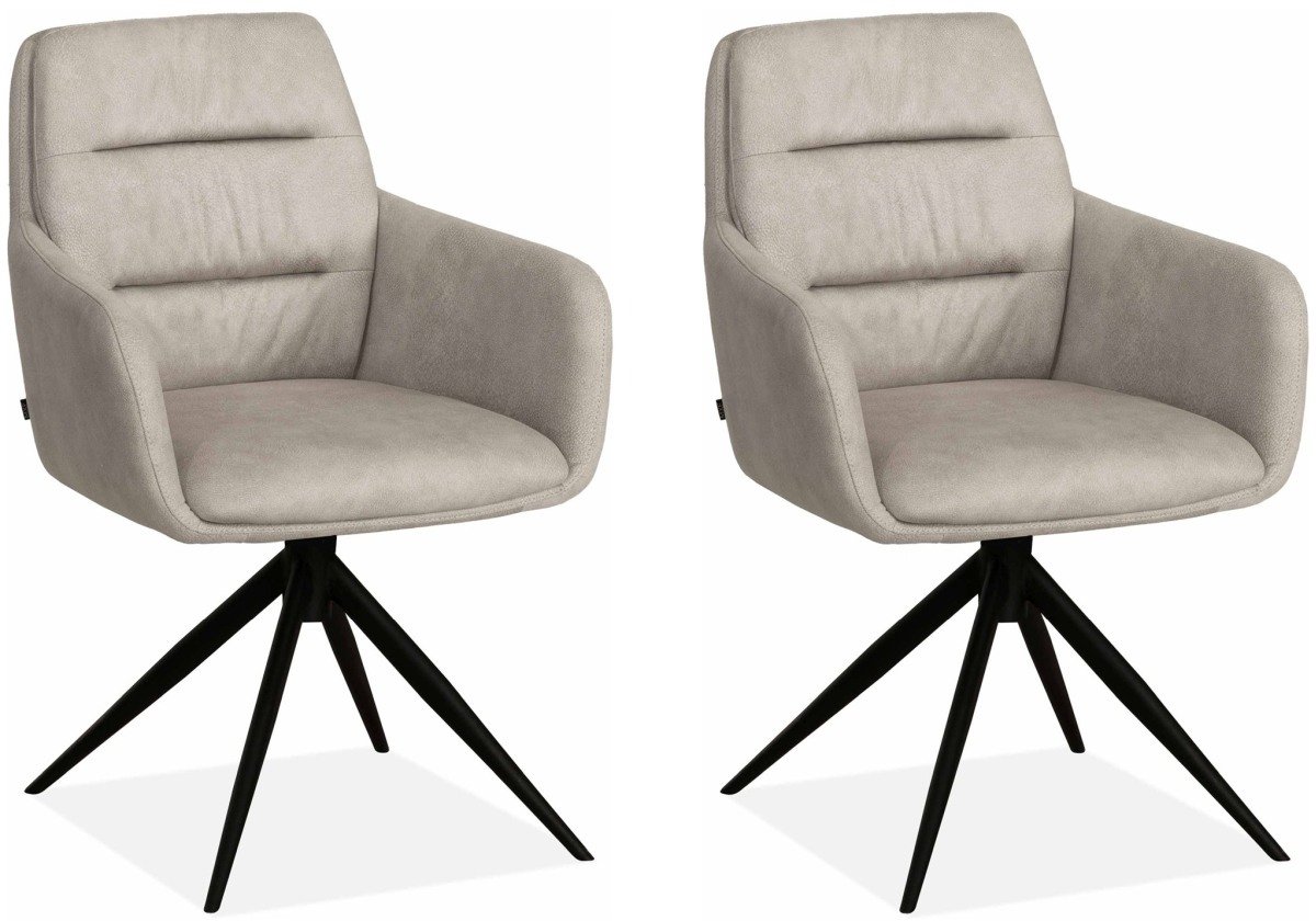 MX Sofa - Eetkamerstoel Paco - Sand (set van 2 stoelen)