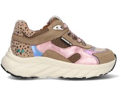 BunniesJR 225842-408 Meisjes Lage Sneakers - Roze - Leer - Veters