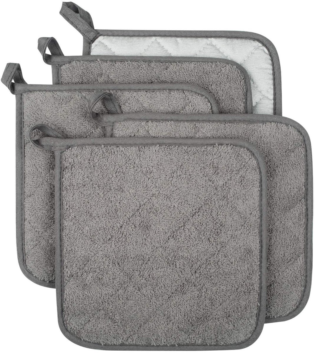 Hittebestendige Pannenlappen - Set van 5 - 18x18 cm - Katoen en Silverstone