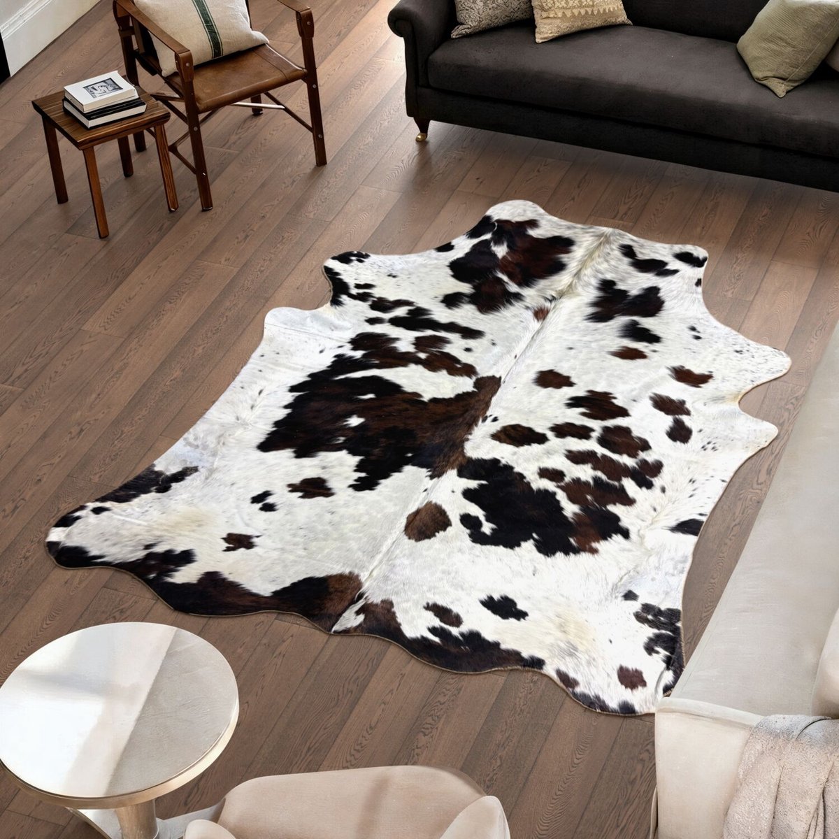 Koeienhuid Vloerkleed - 232 cm x 193 cm - Koeienkleed / Koeienvel / Dierenvel / Dierenhuid Tapijt