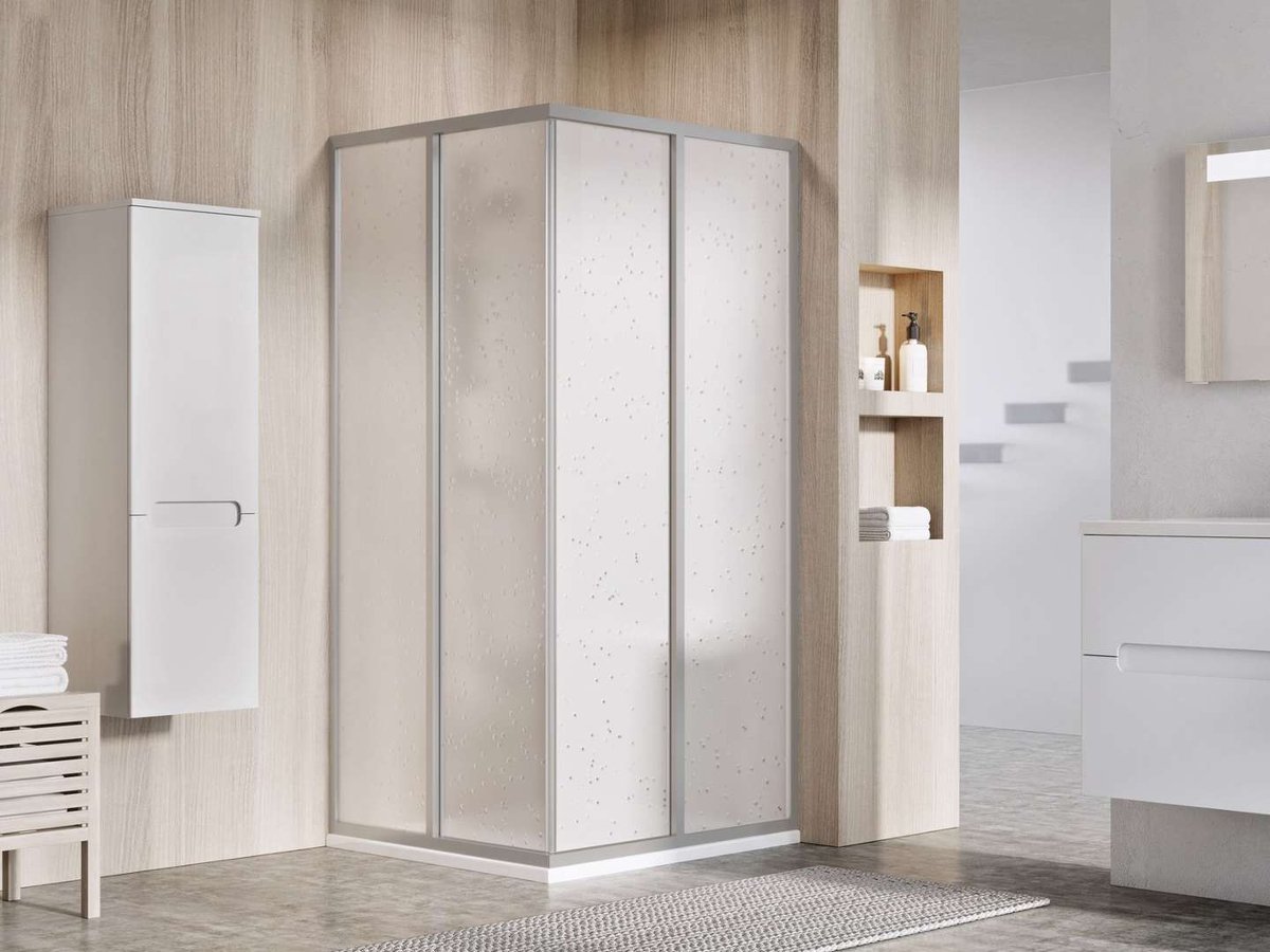 Ravak Supernova - Douchehoek 80x80 cm, satijn/Pearl 14V40UO211S