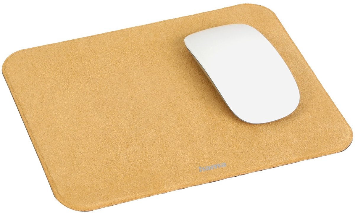 HAMA 54168 Muispad Velvet Mosterdgeel