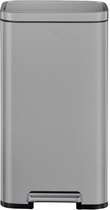 EKO - Poubelle à pédale Madison 30 litres - Acier inoxydable - Gris - Prullenbak