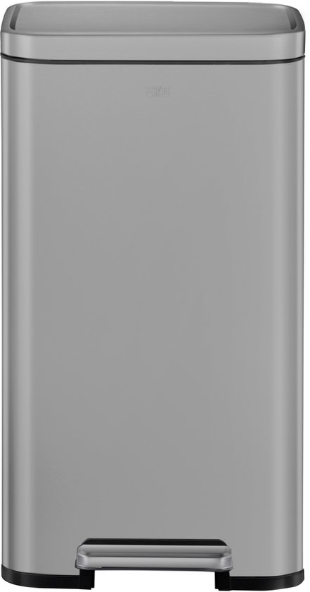EKO - Madison Pedaalemmer 30 liter - Stainless Steel Plastic - grijs - Prullenbak