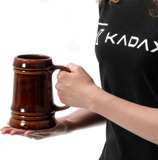 KADAX Keramische bierpul, bierpul van keramiek, vaatwasmachinebestendig