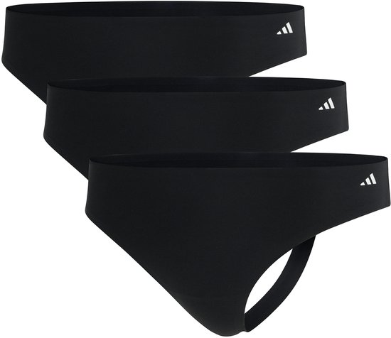 Adidas - Sport Active Light Flex-Packaged Panties - String (3PK) - Onderbroek Dames - zwart