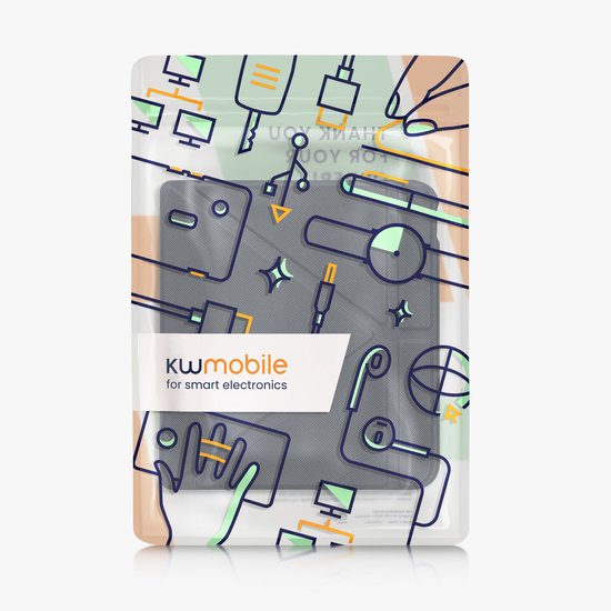 kwmobile e-reader hoesje geschikt voor Kobo Libra Colour hoes - Ereader flip case met standaard - E reader cover van kunstleer - In donkerblauw van kwmobile — afbeelding 4