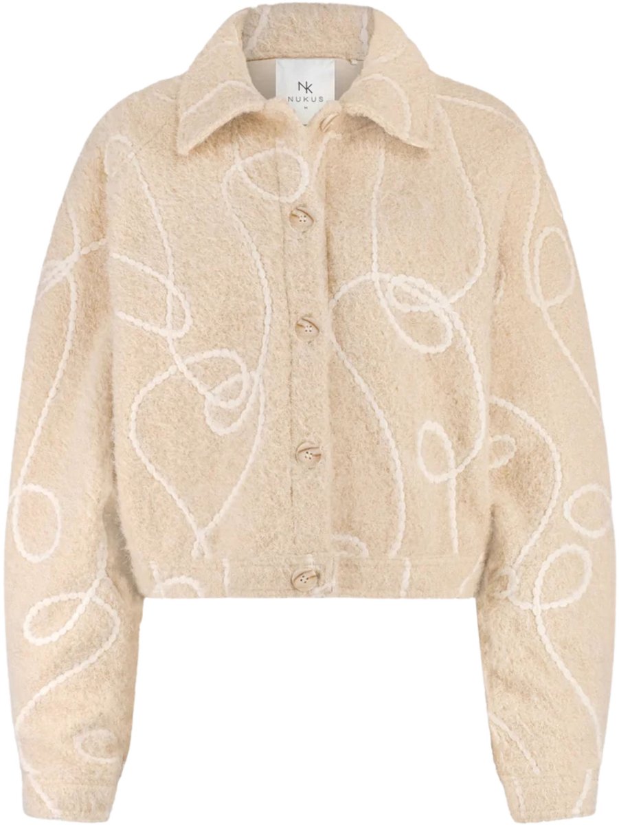 NUKUS Milou Jacket Jassen Dames - Winterjas - Beige - Maat XL