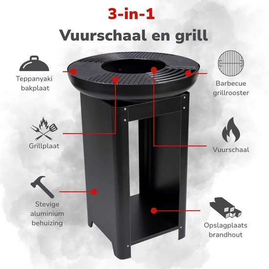 BBQ Vuurkorf - Teppanyaki Grillplaat - Buiten Koken - Stijlvol