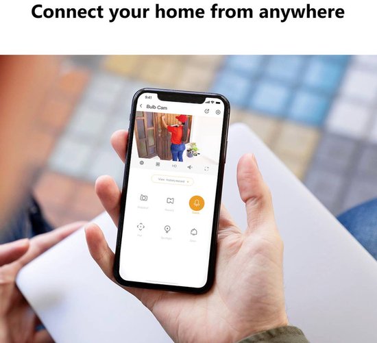 Imou Bulb Cam - Beveiligingscamera En E27 Lamp - 3K Camera en Lamp In 1 - 3K UHD Beeld - 350 Lumen - Eenvoudige en Snelle Installatie - Panoramisch Draaien En Kantelen Voor 360° Beveiliging - Persoons -En Voertuigendetectie — afbeelding 3