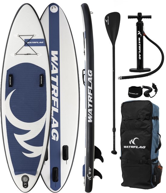 Watrflag Wave Rider 8'3 Set - 251 cm - Opblaasbaar Stand Up Paddle - Surfboard - Bodyboard
