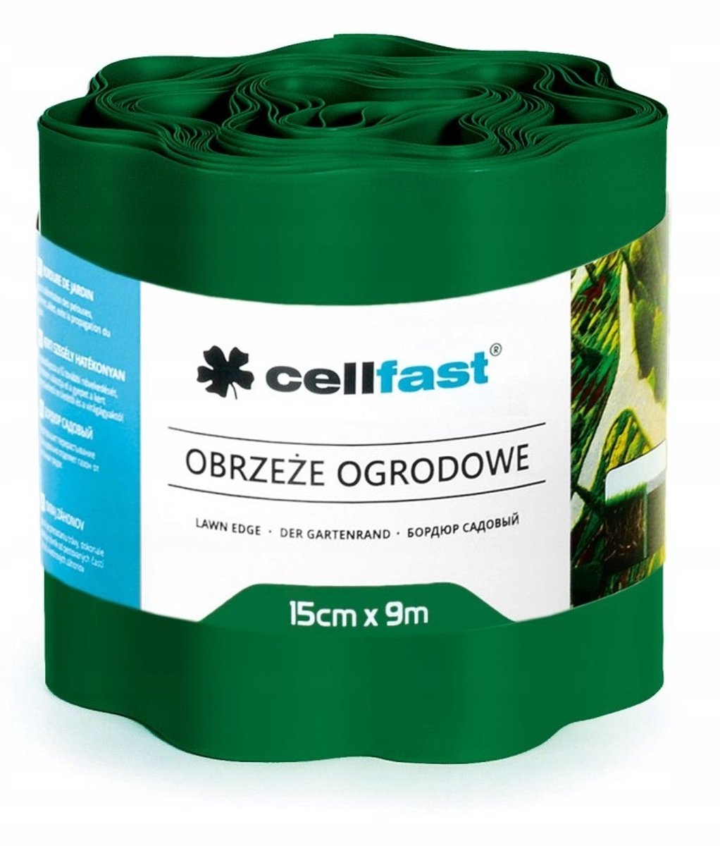 Cellfast - Tuinrand - 15cm x 9m - Donkergroen - Kunststof