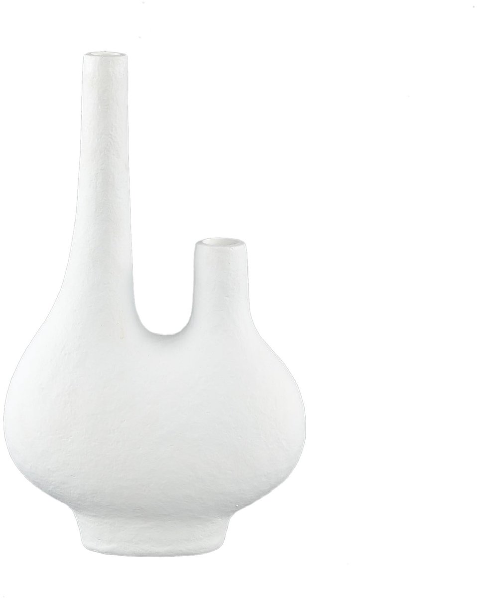 PTMD COLLECTION PTMD Hann Vaas - 22 x 10 x 36 cm - Poly - Wit
