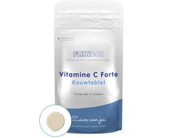 DA Flinndal Vitamine C Forte Kauwtablet - Voor de Weerstand - Met Sinaasappelsmaak - 90 Tabletten - 90 stuks