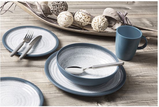 Brunner - Camping Serviesset - Tuscany - Midday - 12 delig - Melamine - Vaatwasserbestendig - BPA-vrij — afbeelding 5