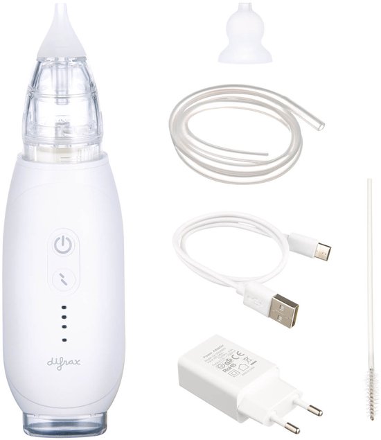 Difrax Elektrische Neusreiniger Baby - Draadloos, veilig en discreet
