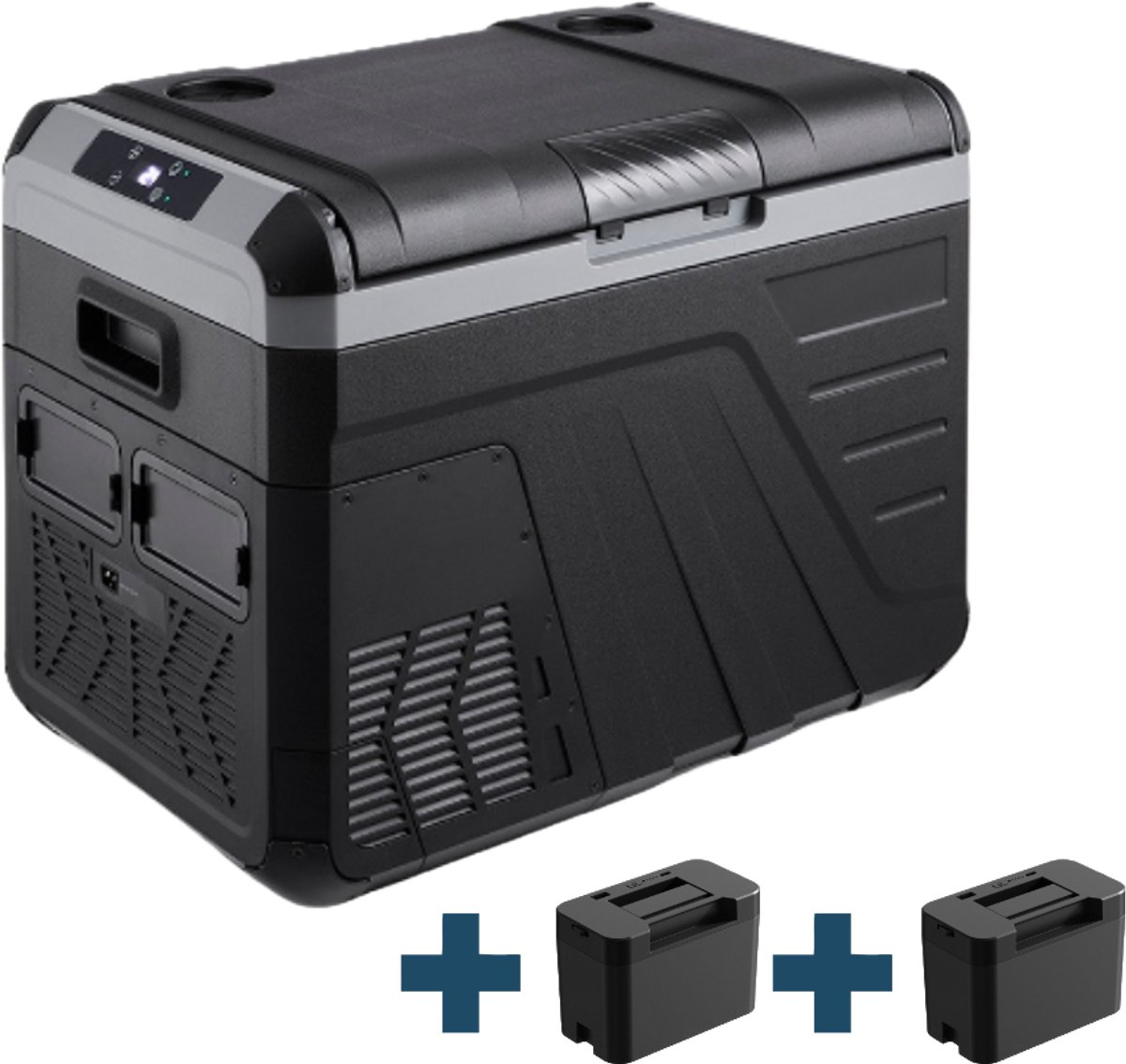 Evolar Elektrische Compressor Koelbox - 35L - Inclusief 2 Accu's - 12V en 230 volt - Coolbox - Zwart