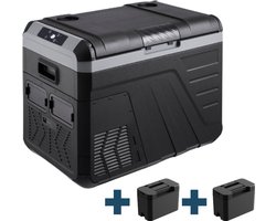 Evolar Elektrische Compressor Koelbox - 35L - Inclusief 2 Accu's - 12V en 230 volt - Coolbox - Zwart
