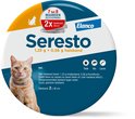 Seresto 1,25 g + 0,56 g kattenhalsband, 2x 38 cm, met oranje kat, 7 tot 8 maanden bescherming.