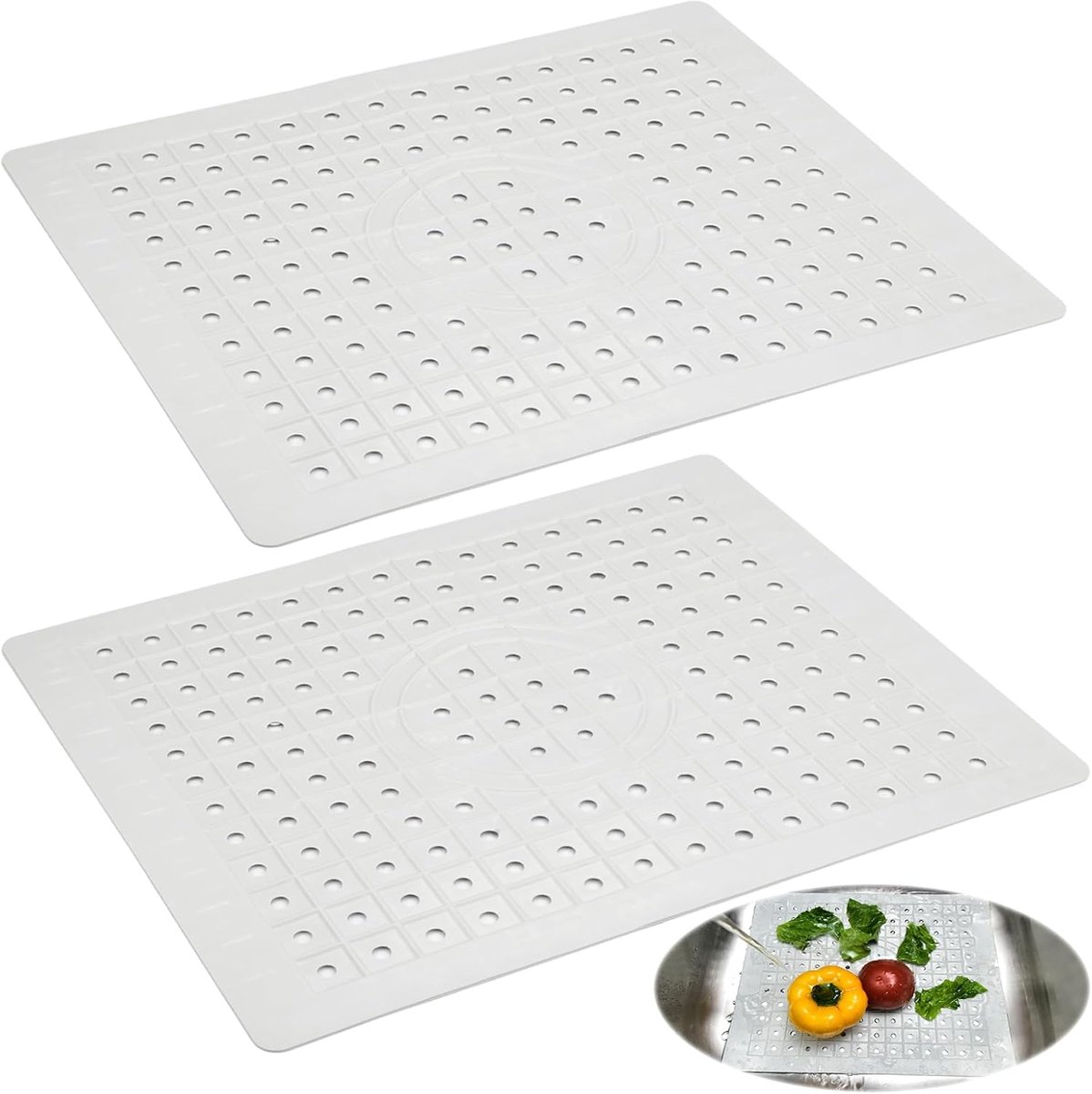 Kraanmat / Afdruipmat - -Wit-Kraanmat / Afdruipmat - Droogmat-- Keuken - Keukenkraan - Goo