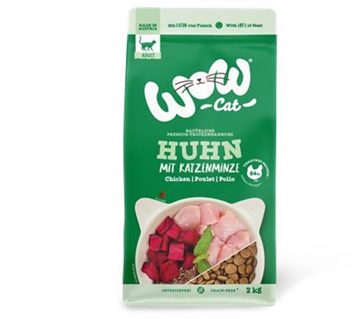 Wow WOW Cat - Trockenfutter Huhn | 2kg