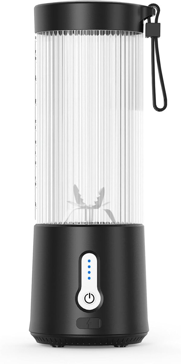 Draagbare blender, multifunctionele sapcentrifuge voor thuisgebruik, draadloze persoonlijke blender, USB-C-opladen, draagbare sapcentrifuge